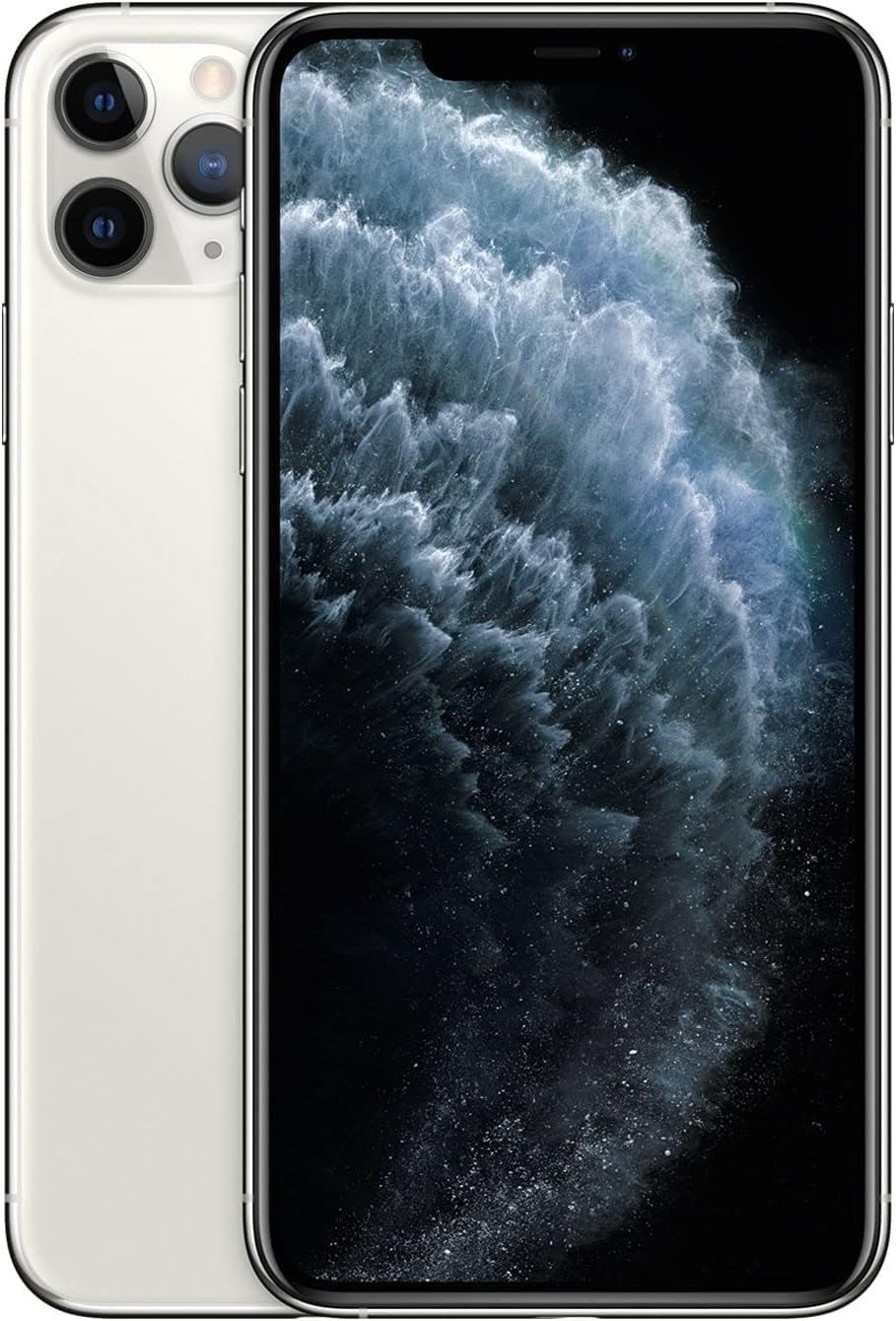 Apple iPhone 11 Pro, 256GB, Silver – Unlocked (Renewed)