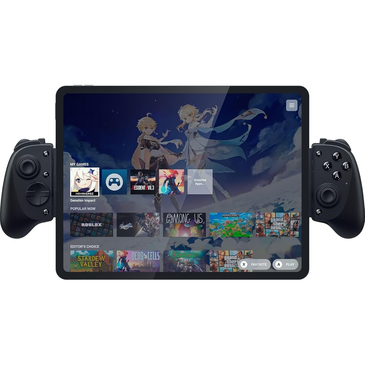 Razer Kishi V3 Pro XL Gaming Controller for iPad & Android Tablets up to 13″: Full Sized TMR Thumbsticks – Dual Back Buttons – Wired & Remote Play for PC – HD Haptics – USB-C Gamepad Connection