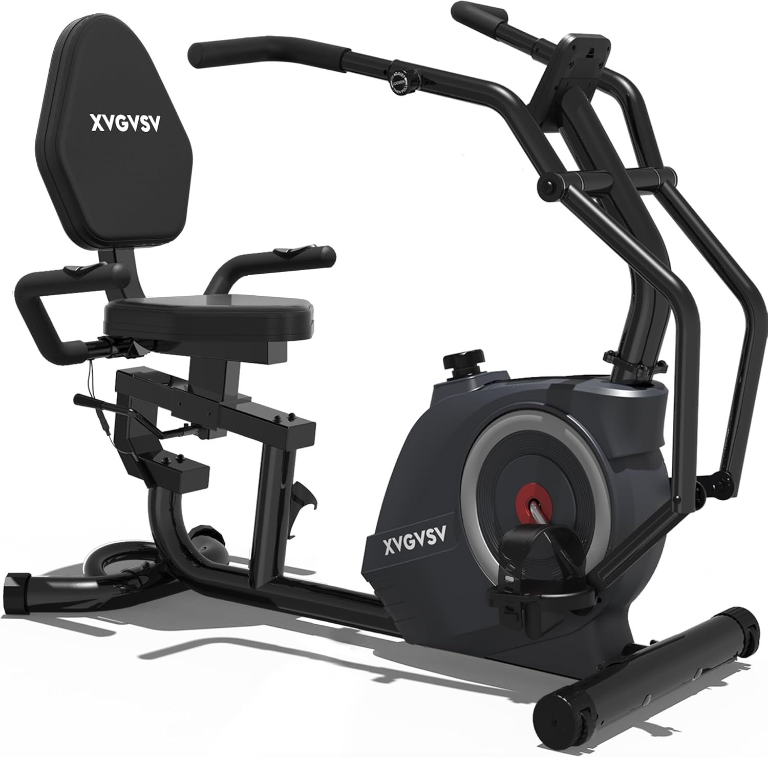 Recumbent Exercise Bike, Recumbent Stationary Bike for Home, Recumbent Bike with 400LB Weight Capacity Whisper-Quiet 16 Levels Magnetic Resistance Heart Rate and Multi-Function LCD Comfortable Seat