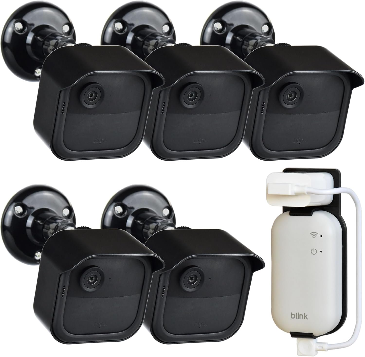 All New Blink Outdoor 4th & 3rd Gen Camera Mount Bracket,5 Pack Full Weather Proof Housing/Mount for Blink Outdoor Cameras Security System(Camera not Included)