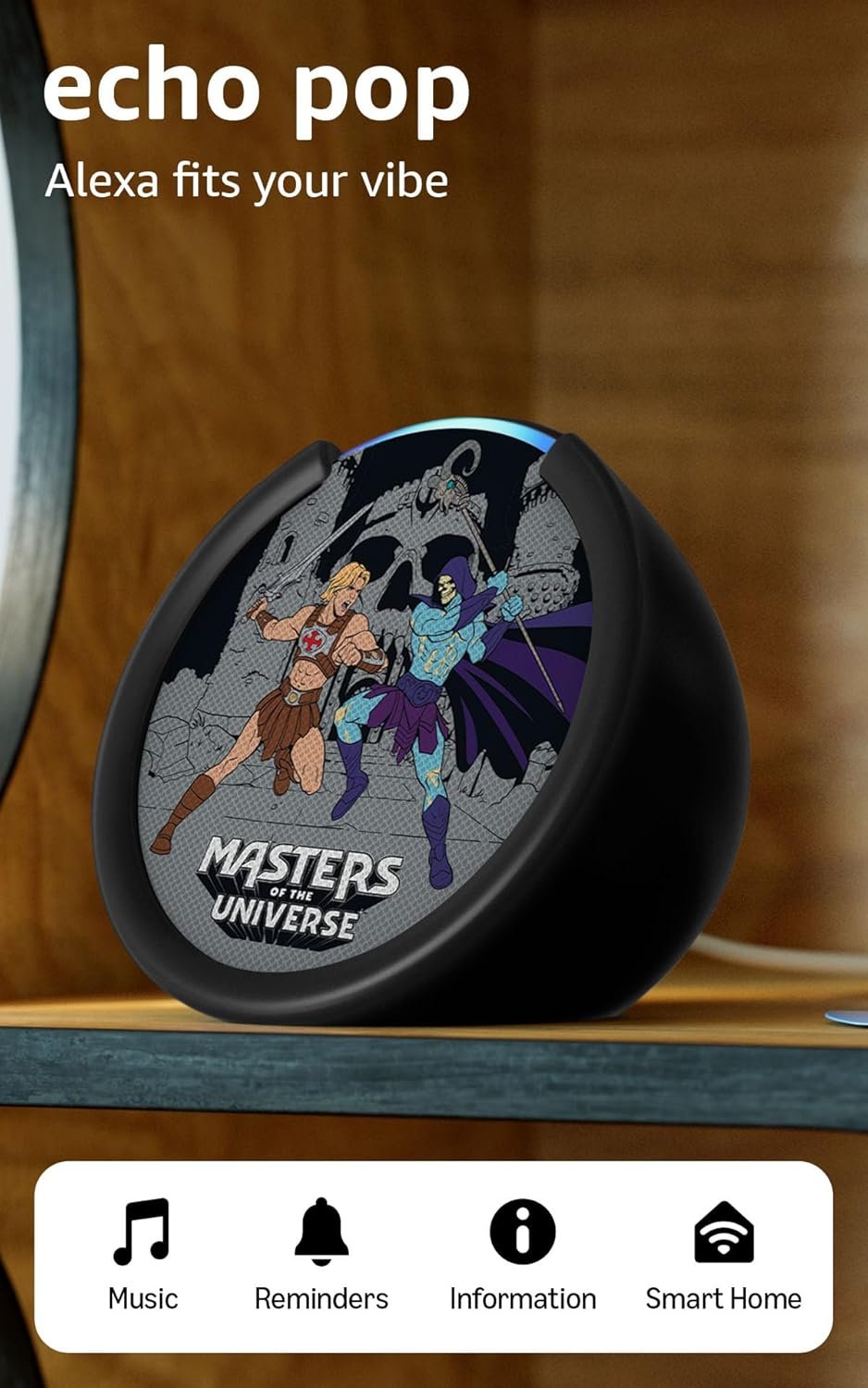 Amazon Echo Pop (newest model) | Officially Licensed Masters of the Universe Limited-Edition
