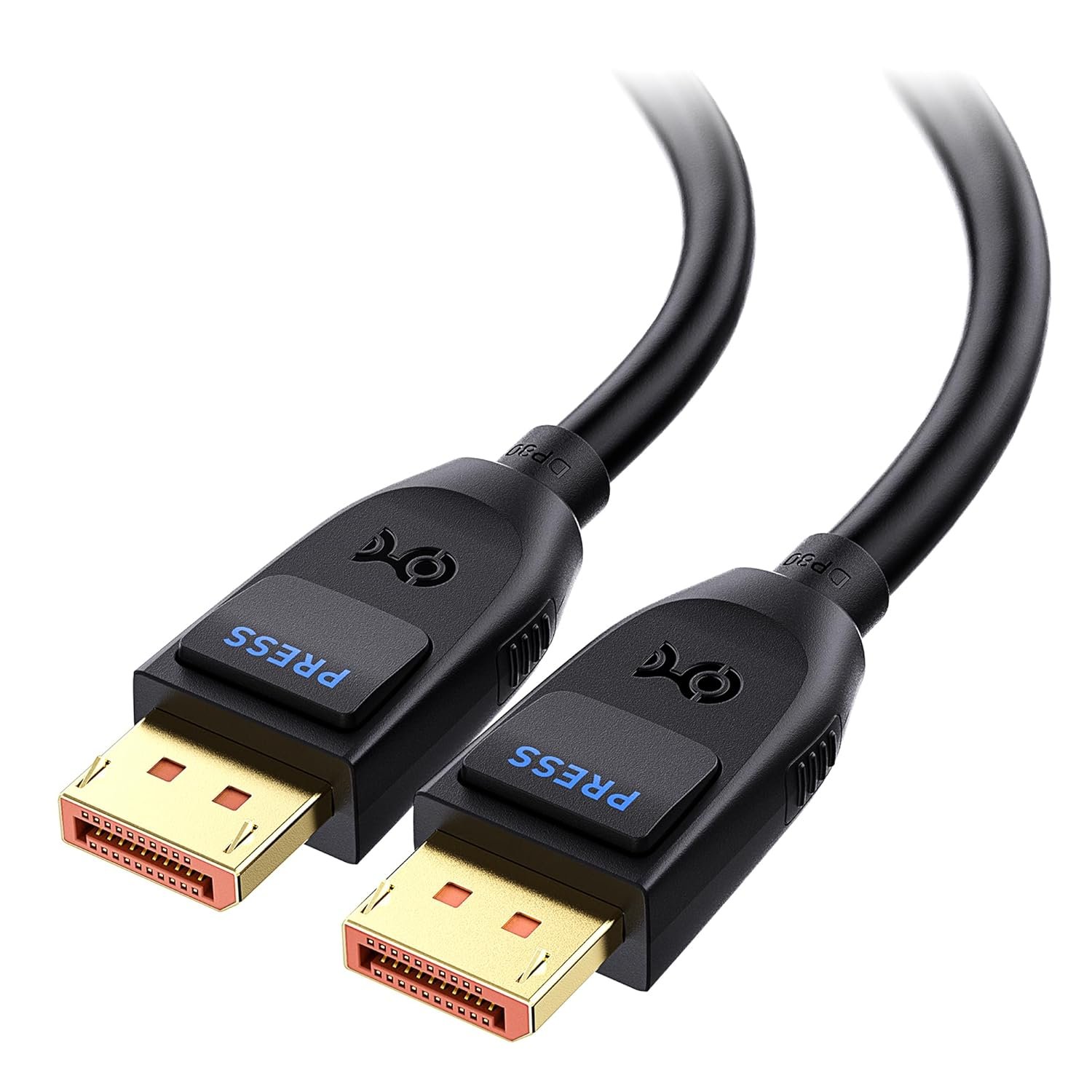 Cable Matters [VESA Certified] 80Gbps DisplayPort 2.1 Cable – 6.6ft / 2m, DP80 Cable with 16K 60Hz, 8K 240Hz, 4K 240Hz, FreeSync, G-SYNC and HDR for Gaming Monitor, PC, RTX 4080/4090, RX 7900, Black