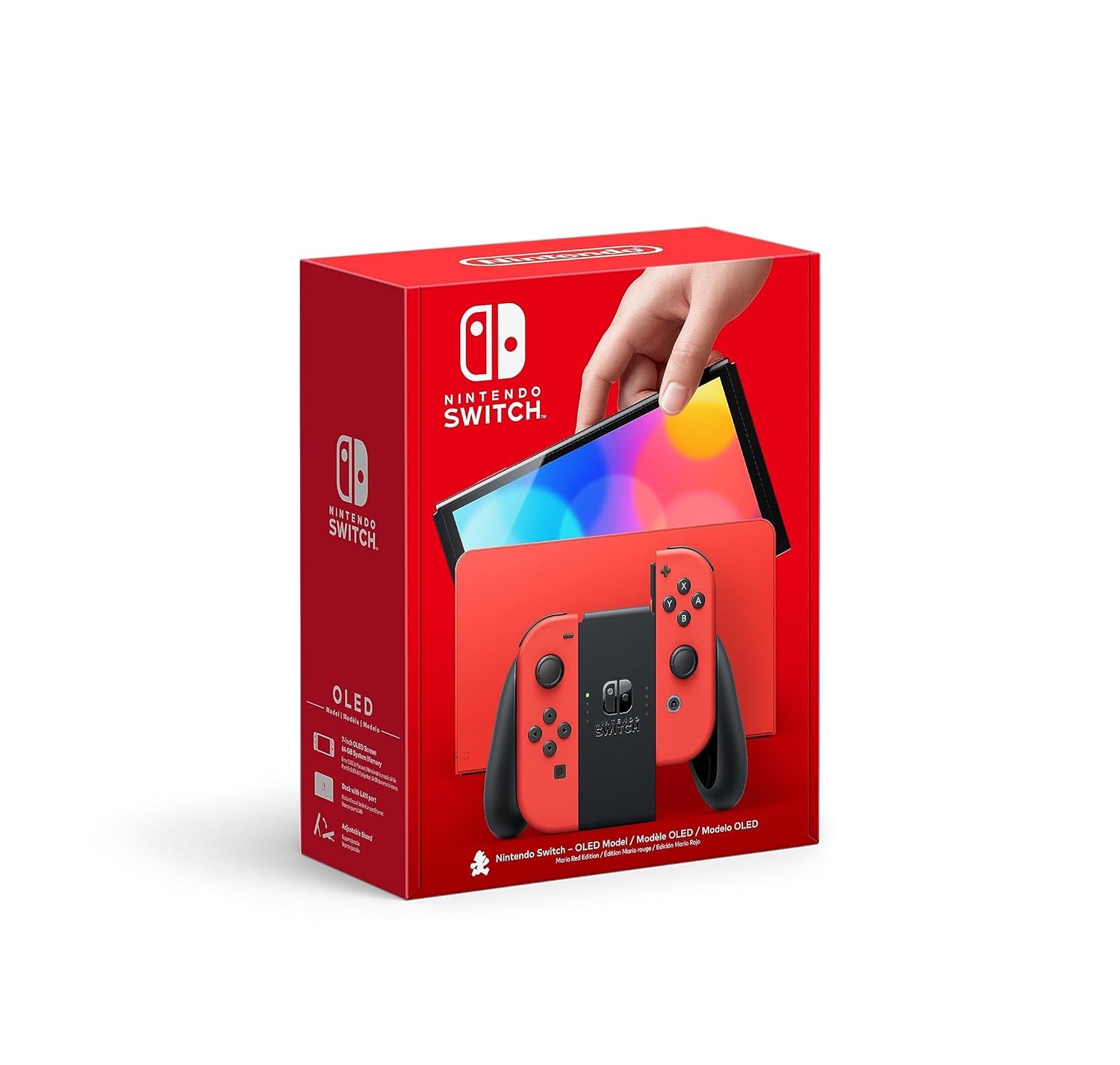 Nintendo Switch – OLED Model: Mario Red Edition (Renewed Premium)