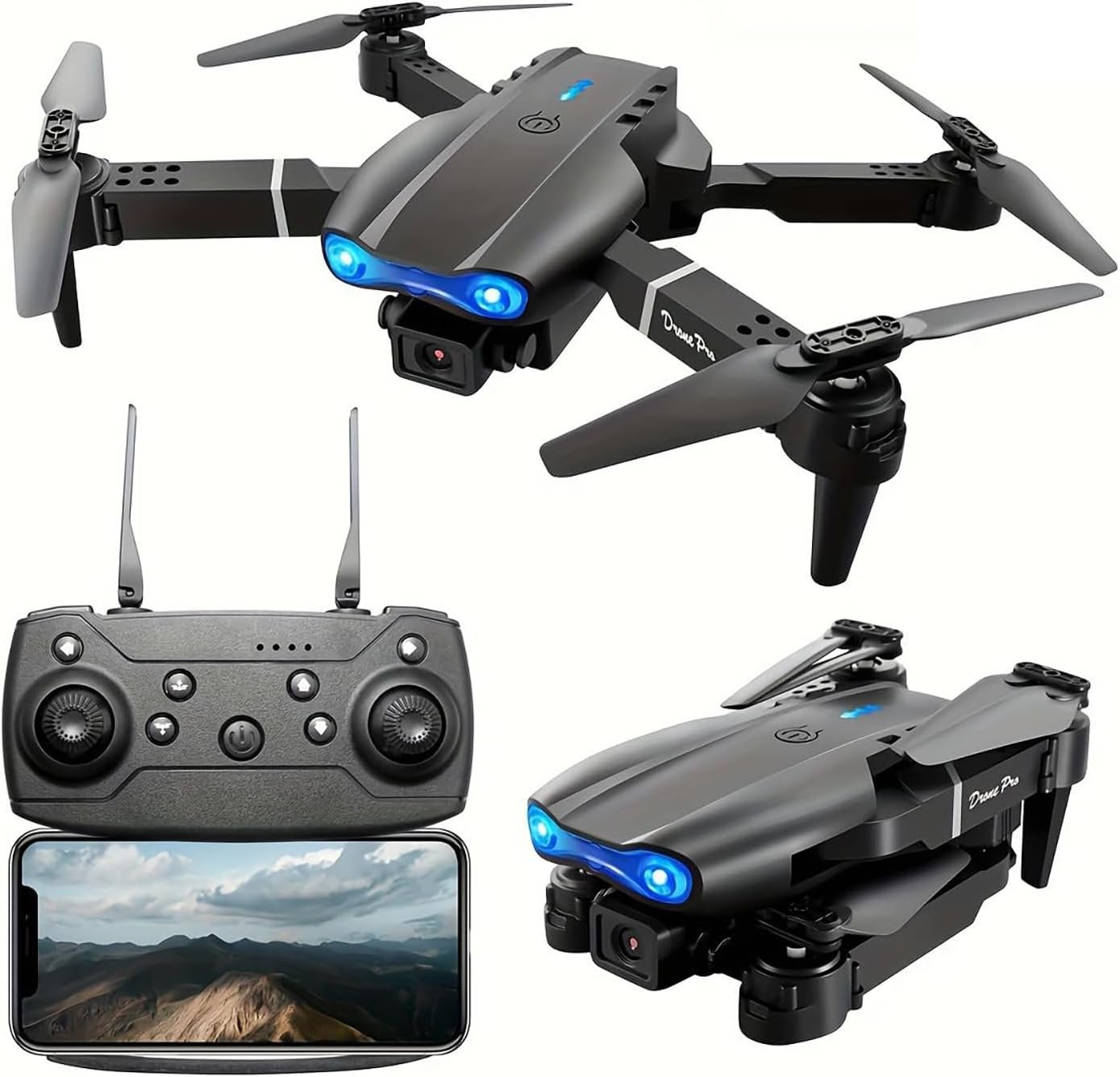 E99 Drone With Camera, Foldable RC Quadcopter Drone,Remote Control Drone Toys For Beginners Men’s Gifts Indoor And Outdoor Affordable UAV Christmas Halloween Thanksgiving Gifts