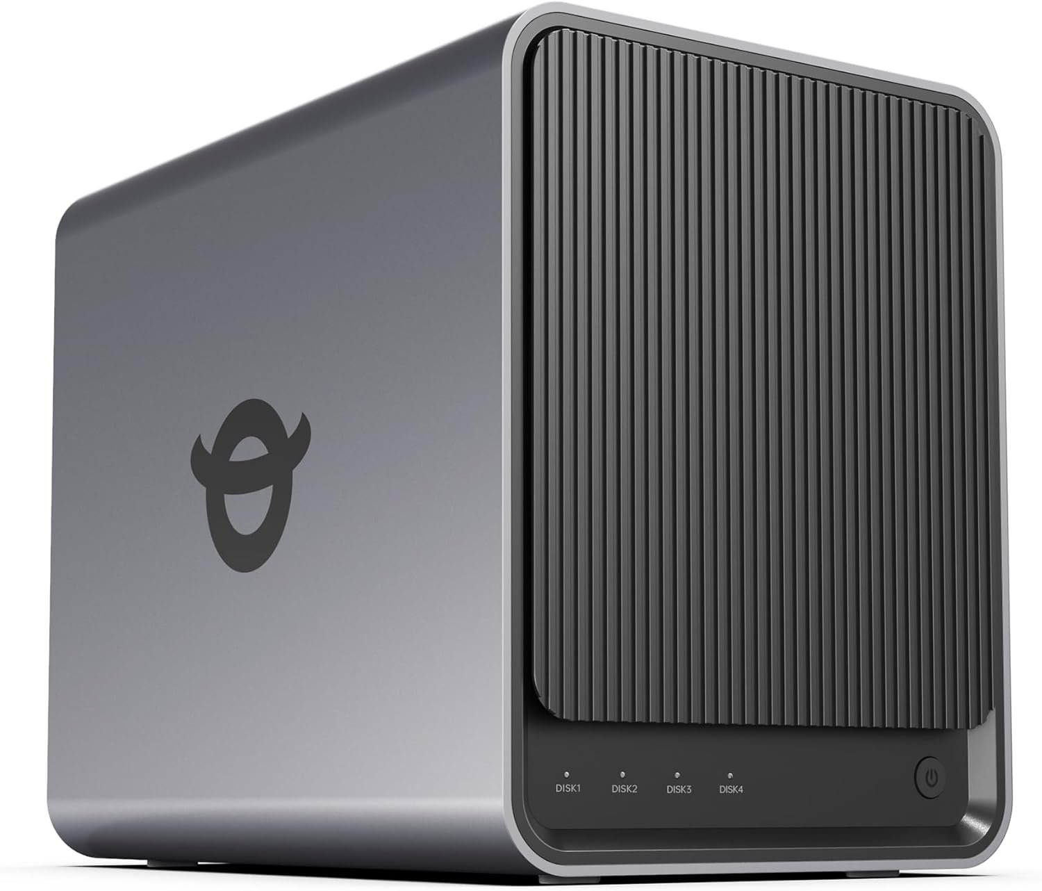 Yxk Zero1 Pro 4-Bay Desktop NAS, Intel N100 Quad-Core CPU, Enthusiasts Home & Office NAS Storage for Different OS, 8GB RAM, 2 * M.2 NVMe Slots, 2 * 2.5GbE, 4K HDMI, Network Attached Storage (Diskless)