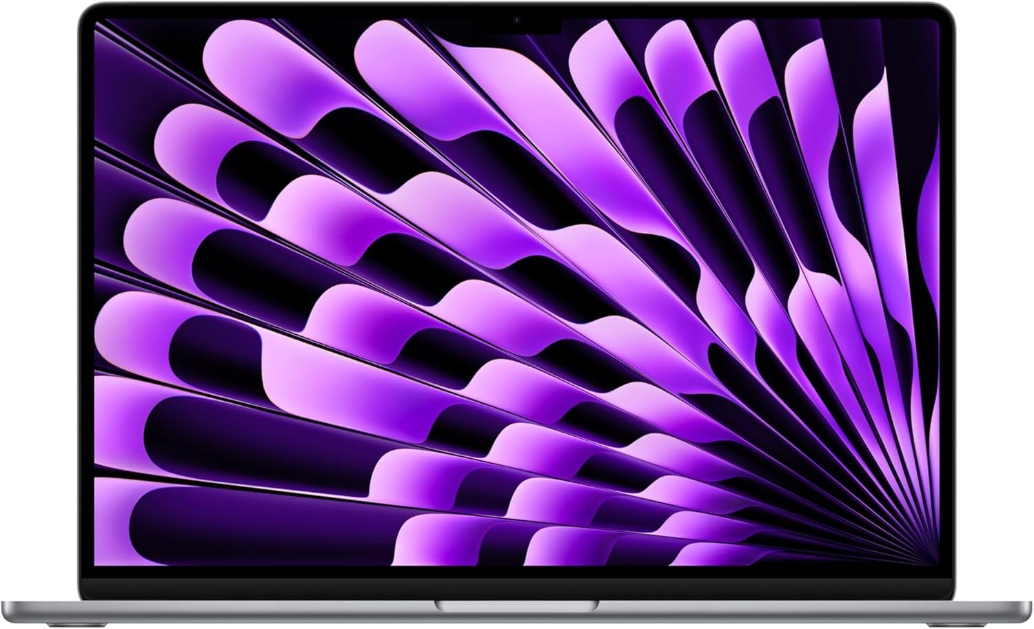 Apple 2024 MacBook Air with Apple M3 Chip, 15-inch, 8GB RAM, 512GB SSD Storage (QWERTY English) Space Gray (Renewed)