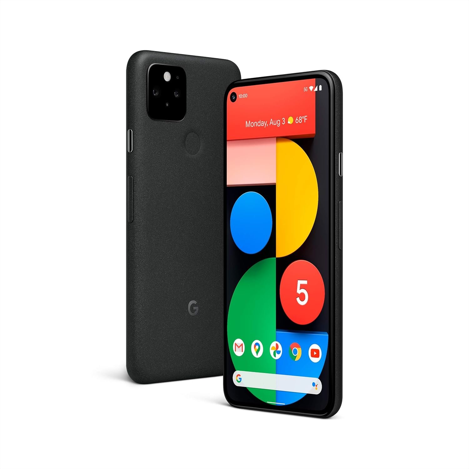 Google Pixel 5 – 5G Android Phone – Water Resistant – Unlocked Smartphone with Night Sight and Ultrawide Lens – Just Black