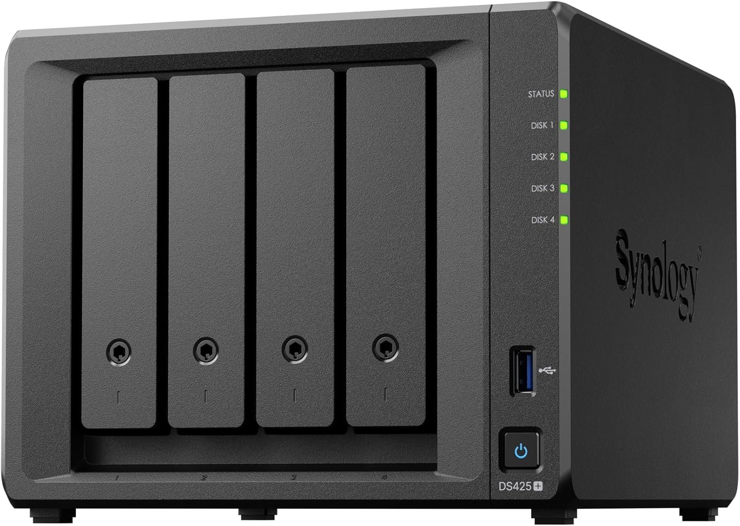Synology DS425+ Private Cloud Media Server – Stream, Back Up & Share Files (4-Bay Diskless NAS)