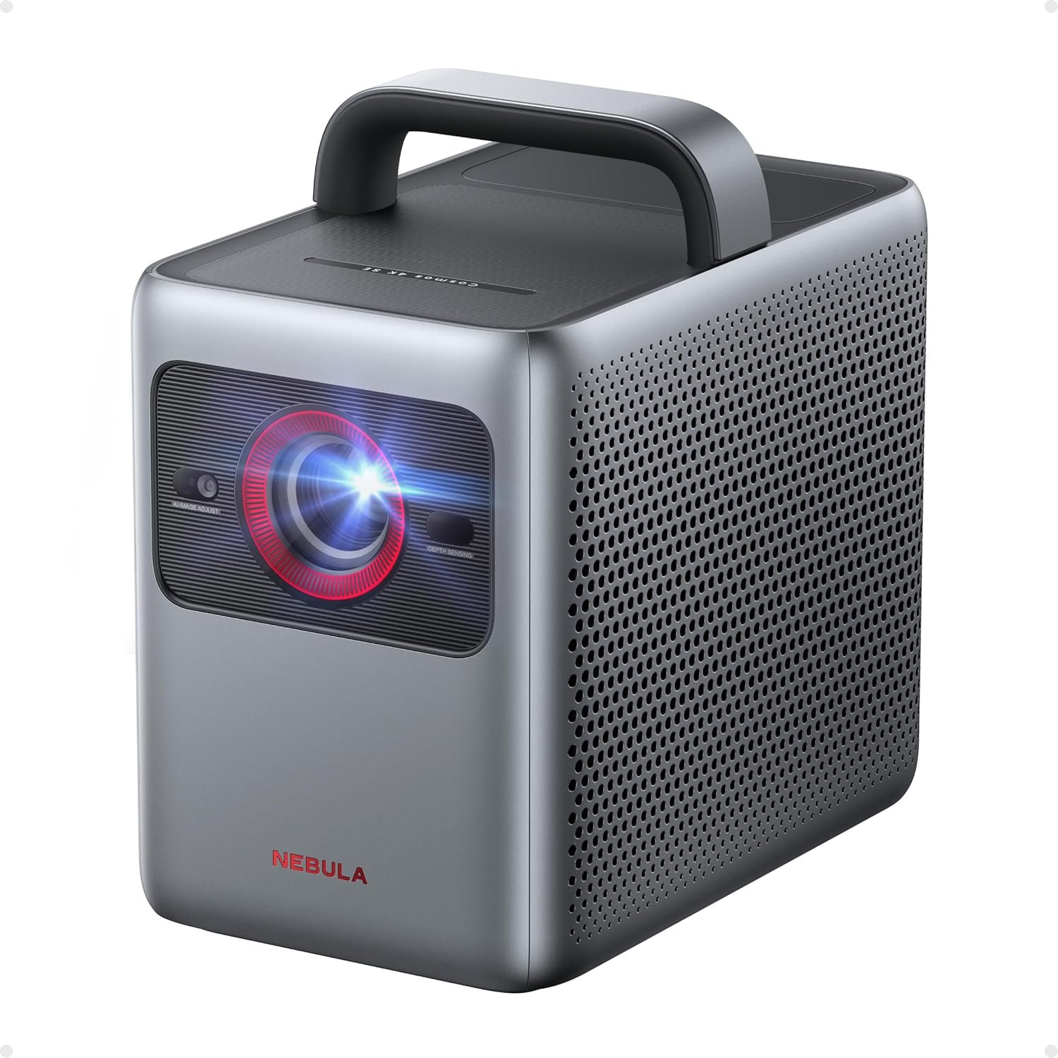 NEBULA Cosmos 4K SE Smart Projector, Nebulamaster, High-Brightness with Dolby Vision, 200″ Screen, 1800 ANSI Lumens, HybridBeam, Enhanced Image Quality, GTV, Portable, for Gaming, Home, and Office Use