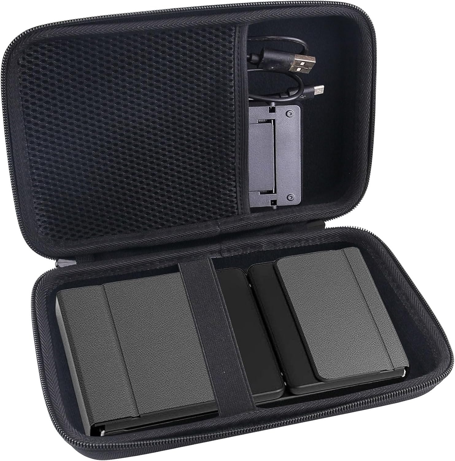 Hard Carrying Case Compatible with ProtoArc Foldable Bluetooth Keyboard, XK01/XK01 TP/ XK01 Plus Folding Wireless Portable Keyboard with Numeric Keypad (Bag Only)