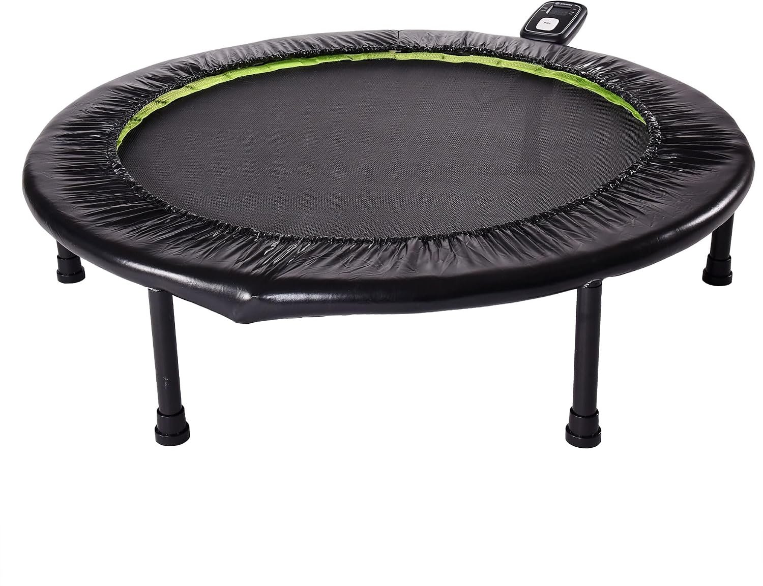 Stamina 36″ Foldable Mini Trampoline Rebounder for Adults with Smart Workout App, Black – Portable Fitness Equipment for Home Gym, Cardio and Jumping Training Exercise