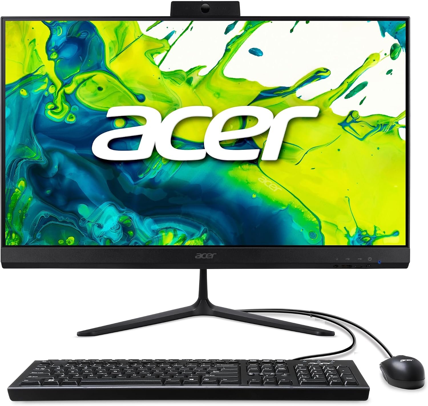 acer Aspire C27 AIO Desktop | 27″ Full HD IPS 120Hz Display | AMD Ryzen 7 5700U Octa-Core Processor | AMD Radeon Graphics | 16GB DDR4 | 1TB SSD | Wi-Fi 6 | USB Keyboard & Mouse | C27-2G-UR13