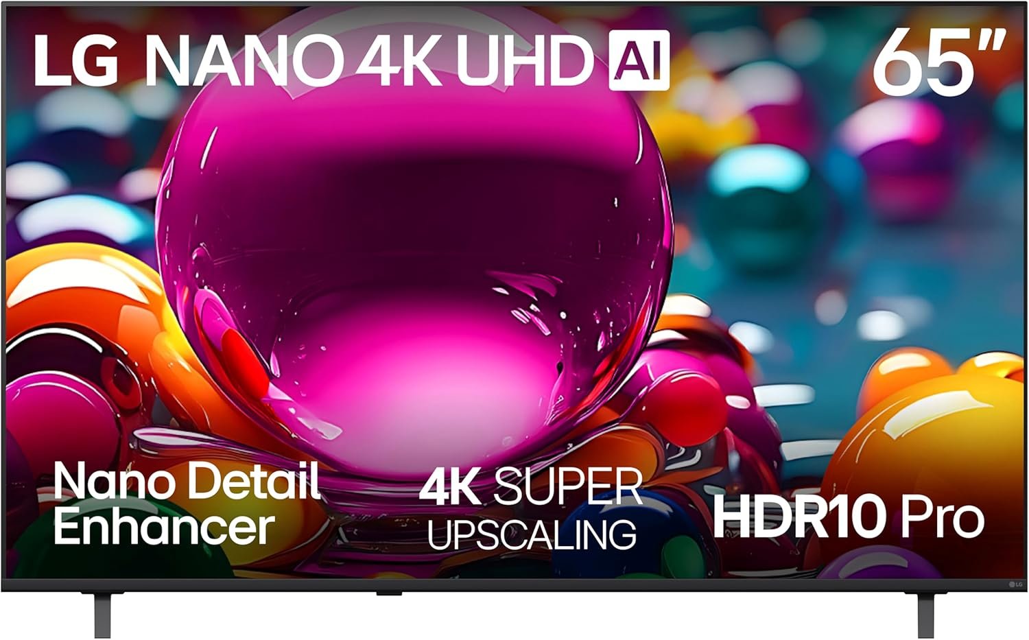 LG 65-Inch Class Nano AI 4K NU85 Series Smart TV w/AI Sound Pro, HDR10, AI 4K Super Upscaling, Filmmaker Mode, Wow Orchestra, Compatible with Alexa (65NU850BPUA, 2026)