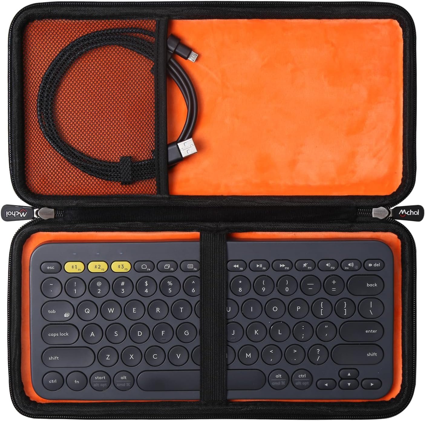 Mchoi Hard Travel Storage Case Compatible with Logitech K380/K810/K811 Multi-Device Bluetooth Keyboard & Accessories, Case Only
