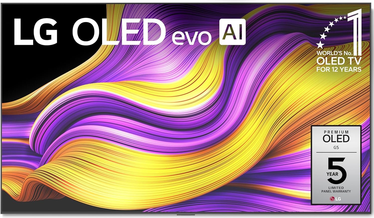 LG 77-Inch Class OLED evo AI Super Upscaling 4K G5 Series Smart TV w/Dolby Atmos, Vision, HDR10, Filmmaker Mode, Wow Orchestra, Alexa Built-in (OLED77G5WUA, 2025)